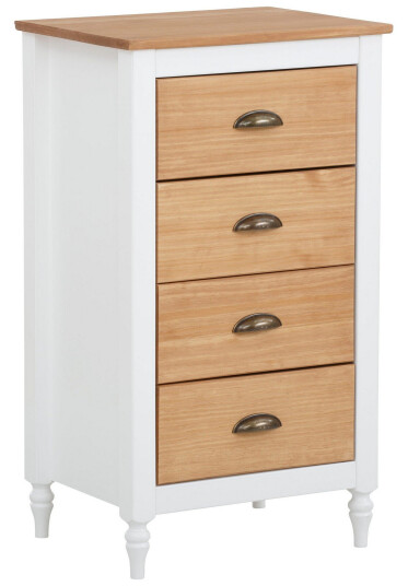 Lenham Kommode 45x35 cm 4 Skuffer Hvit Lenham Kommode 45x35 cm 4 Skuffer Hvit