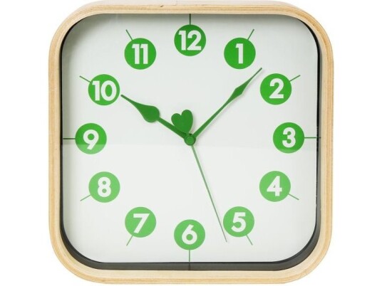 Platinet Wall Clock Morning, Green (42988)