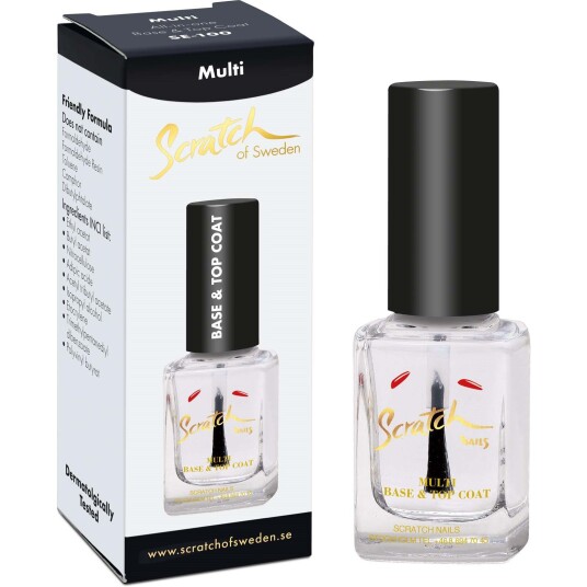 Scratch of Sweden 100 Multi - Base & Top Coat 12 ml Scratch of Sweden 100 Multi - Base & Top Coat 12 ml