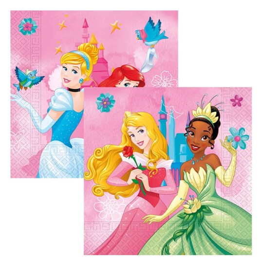 Globos Europe Servietter Disneyprinsesser - 20-pakning Globos Europe Servietter Disneyprinsesser - 20-pakning