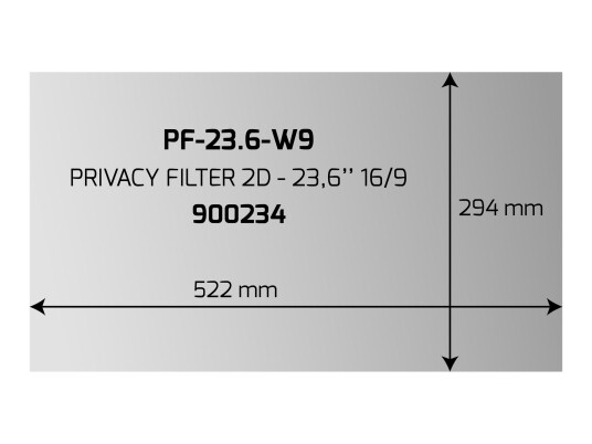 PORT DESIGNS PORT personvernfilter for skjerm - 23.6" PORT DESIGNS PORT personvernfilter for skjerm - 23.6"