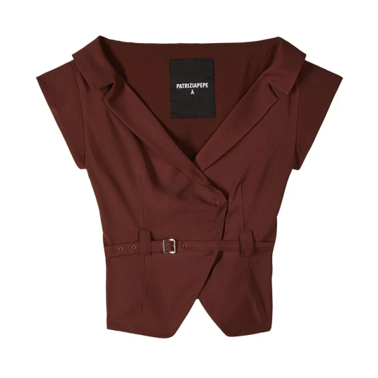 Patrizia Pepe Dame Jakker Brun L, Patrizia Pepe Dame Jakker Brun L,