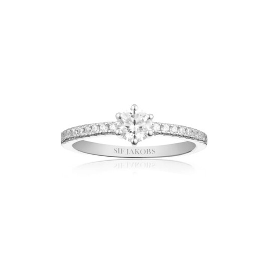 Sif Jakobs ELLERA UNO GRANDE Ring Sølv SJ-R42282-CZ-58 - Dame - 925 sterling silver