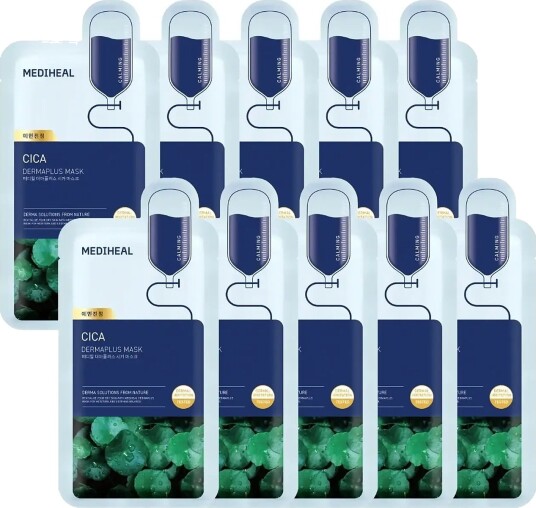 Mediheal Mediheal   Dermaplus Cica Mask 10Pcs.   Nude   10 PCS