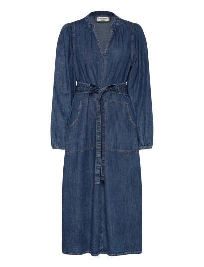 Lollys Laundry Parisll Midi Dress Ls - Blue - S Lollys Laundry Parisll Midi Dress Ls - Blue - S