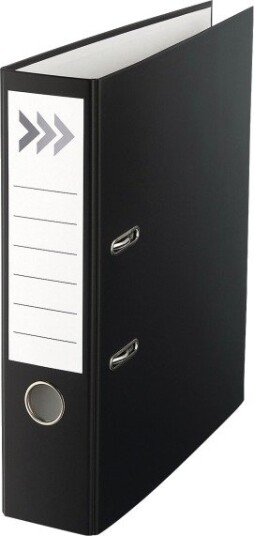 Brevordner, Lyreco Budget, A4, 7,5 Cm, Sort