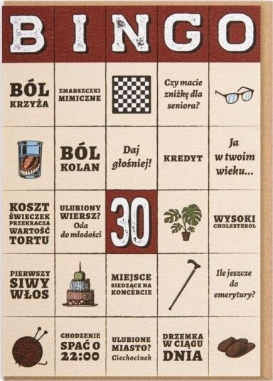 Nadwyraz.Com Bursdagskort Bingo 30 År! Nadwyraz.Com Bursdagskort Bingo 30 År!