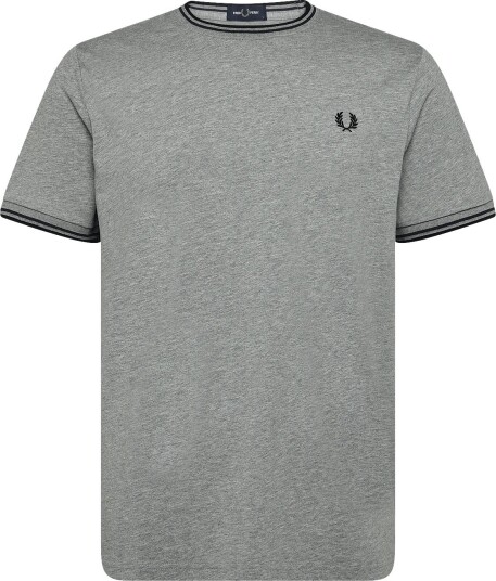 Fred Perry Twin Tipped T Shirt STLMRL/DRKAF/BLK M Fred Perry Twin Tipped T Shirt STLMRL/DRKAF/BLK M
