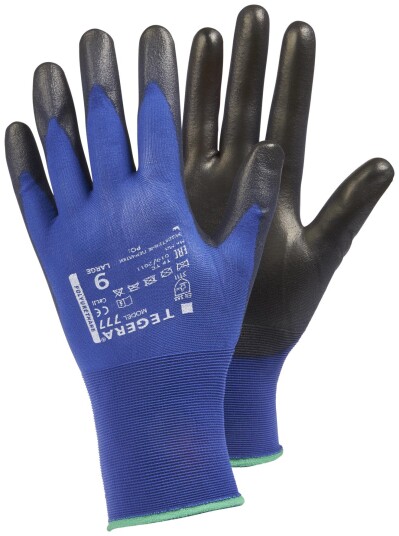 Tegera 777 Monteringshanske Nylon/PU Størrelse 7 Klær
