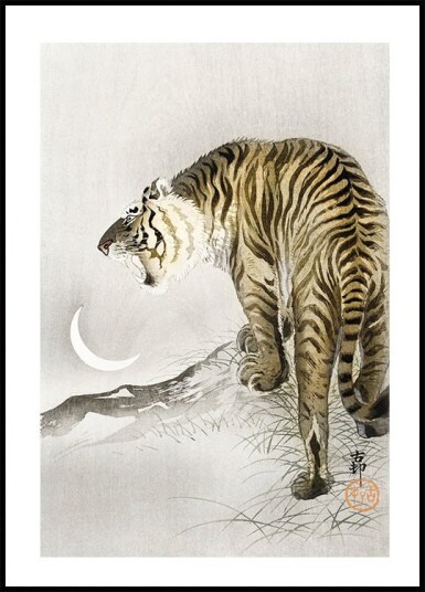 Roaring Tiger By Ohara Koson Plakat Plakat / 50x70cm