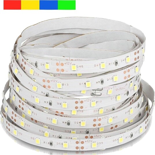 V Tac 5m 3,6W/m LED strip 60 LED pr. meter velg farge Kulør : Rød