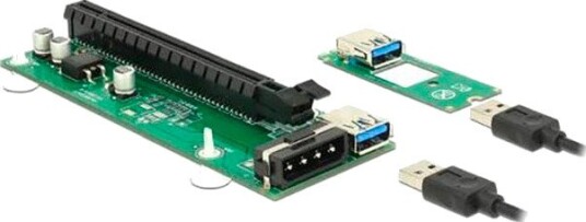 DeLock Riserkort M.2 Key B+M til PCI Express x16