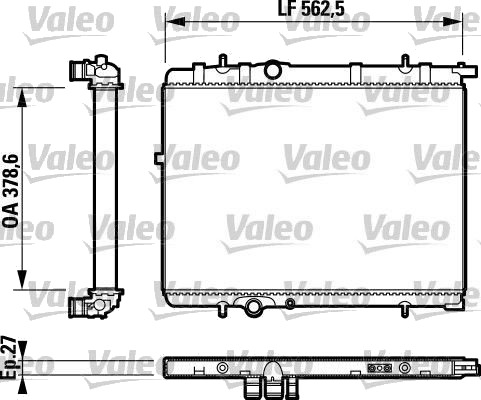 VALEO 732893 Radiator motorkjøling