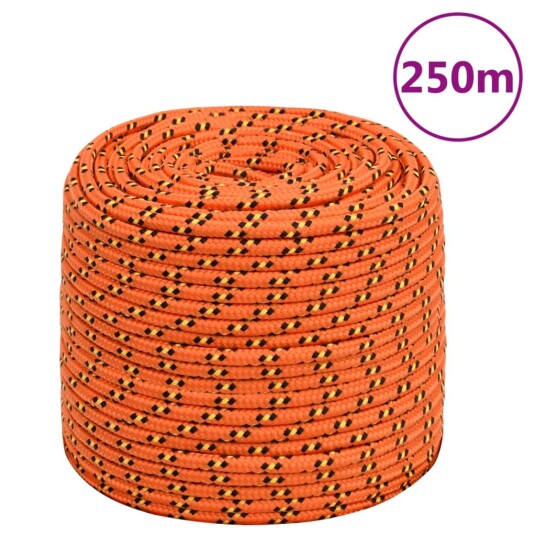Båttau oransje 10 mm 250 m polypropylen