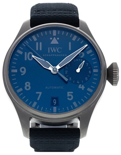 IWC Herreklokke IW501019 Big Pilot Blå/Lær Ø46.2 mm