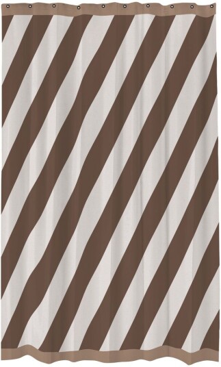 Mette Ditmer Diagonal dusjforheng 150x200 cm Chocolate