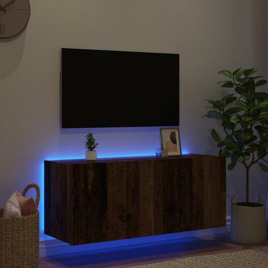 TV Veggskap Gamle tre 100 x 35 x 41 cm Konstruert tre