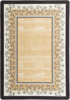 Capri beige teppe med gummiert bakside Capri beige teppe med gummiert bakside