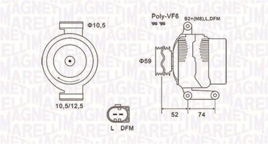 Dynamo MAGNETI MARELLI 063731928010 Dynamo MAGNETI MARELLI 063731928010