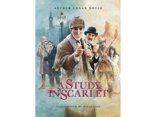 A Study In Scarlet: Illustrated By Nis Jessen | Sir Arthur Conan Doyle | Språk: Dansk