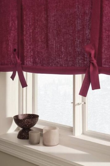 Jotex ELI roll up-gardin Vinrød 1708781-05-140 1708781-07-100