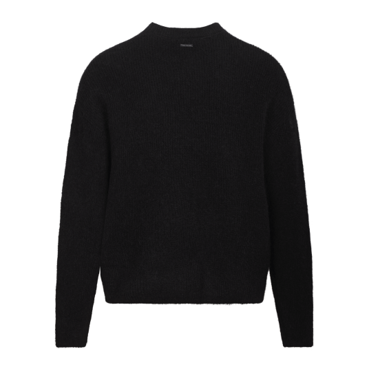 Miles Sweater Black S Basic mohair sweater