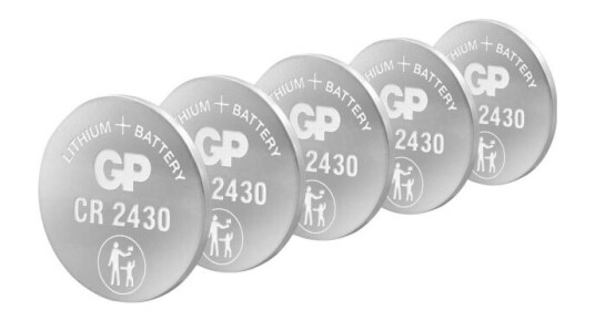 GP CR2430 Lithium Engangsbatteri 3V 5-pakning 300mAh GP CR2430 Lithium Engangsbatteri 3V 5-pakning 300mAh
