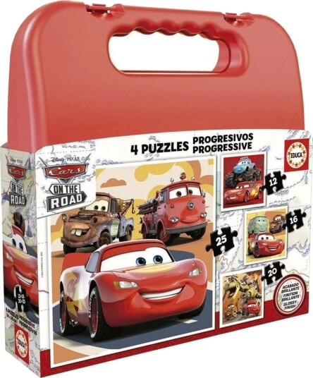 Educa Puslespill 12+16+20+25 Brikker Disney Pixar Biler Educa Puslespill 12+16+20+25 Brikker Disney Pixar Biler