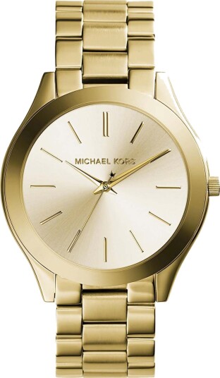 Michael Kors Slim Runway MK3179 - Dame - 42 mm - Analog - Kvarts urverk - Mineralglas Michael Kors Slim Runway MK3179 - Dame - 42 mm - Analog - Kvarts urverk - Mineralglas