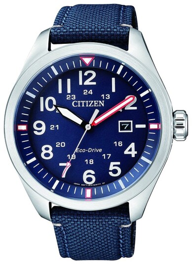 Citizen Herreklokke AW5000 16L Blå/Lær Ø42.6 mm