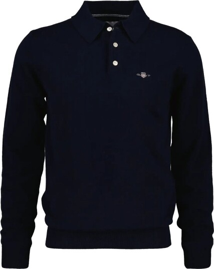 Gant Superfine Lambswool Polo MARINE L