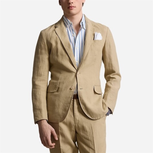Ralph Lauren Polo Soft Modern Linen Suit Jacket - Coastal Beige Beige 56 Ralph Lauren Polo Soft Modern Linen Suit Jacket - Coastal Beige Beige 56