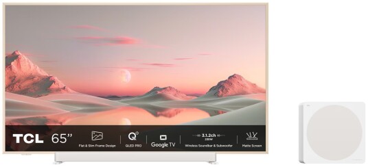 TCL 65" NXTVISION Pro 4K QLED TV med Dolby Vision og Google TV 2024 TCL 65" NXTVISION Pro 4K QLED TV med Dolby Vision og Google TV 2024