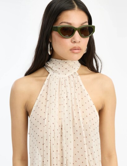 ROTATE Birger Christensen 1. Cat Eye Frame Khaki green ONE SIZE ROTATE Birger Christensen 1. Cat Eye Frame Khaki green ONE SIZE