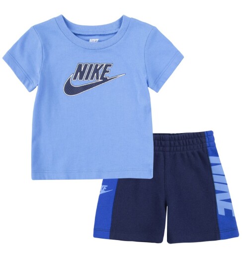 Nike Shorts Sett T skjorte/Shorts Forsterke Midnight Navy 12 md Shorts Blå 80