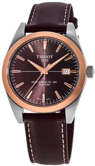 Tissot Herreklokke T927.407.46.291.00 T Gold Brun/Lær Ø40 mm