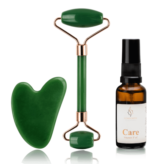 Gua Sha sett + Vitamin F olje