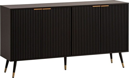 Skjenk Wohnling Foliert sponplate eikelook 150 cm 4 dører Moderne -