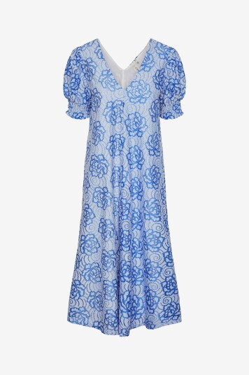 YAS Y.A.S Blondekjole yasIsa 2/4 Midi Dress Blå