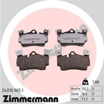 Bremseklosser ZIMMERMANN 24010.965.1 Bremseklosser ZIMMERMANN 24010.965.1