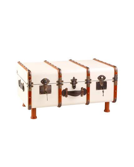 Stateroom Trunk Table Off White
