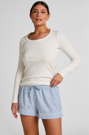 Hunkemöller Cotton shorts Blå