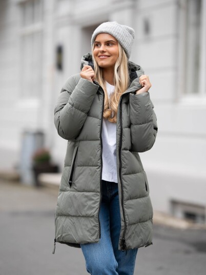 Twentyfour Mode Maya Dunparkas Grønn 34 Twentyfour Mode Maya Dunparkas Grønn 34
