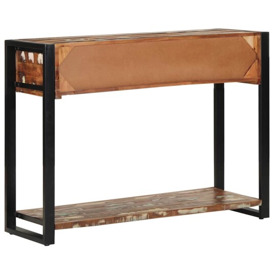 Konsollbord flerfarget 100x35x75 cm gjenvunnet heltre 8721158313096