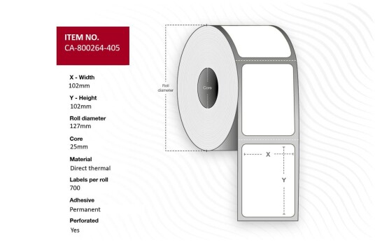 CAPTURE Label 102 x 102mm Core