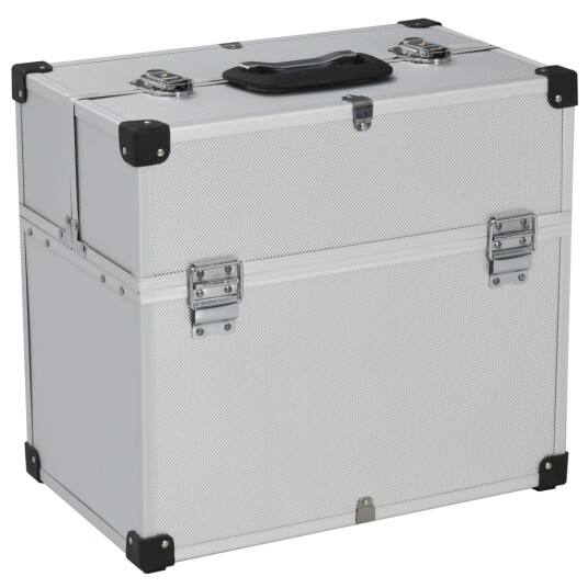 vidaXL Verktøykasse 38x22,5x34 cm sølv aluminium vidaXL Verktøykasse 38x22,5x34 cm sølv aluminium