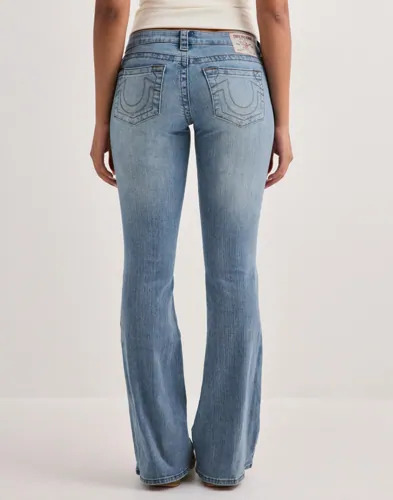 True Religion Blå Ultra Low Rise Flare