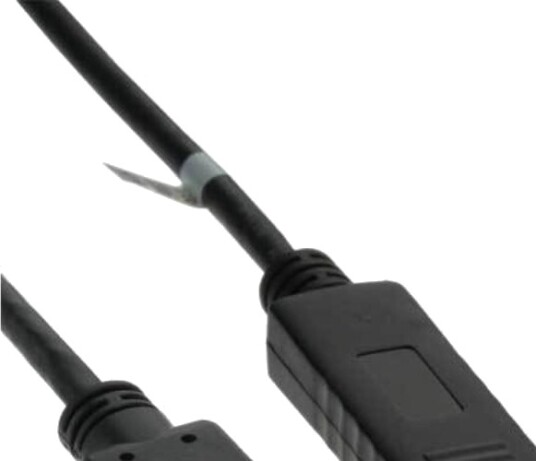 Inline 17185 5 M Hdmi Displayport Gull Sort Hankjønn/Hankjønn
