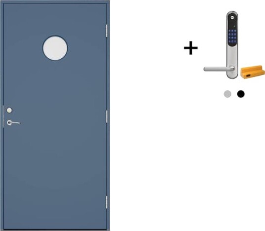 Ytterdør Swedoor Advance-Line Nordic Bergen med Yale Doorman Classic Home