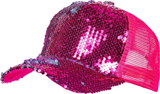 Wilbers & Wilbers Paljettcaps Neonrosa One size 009750-V14
